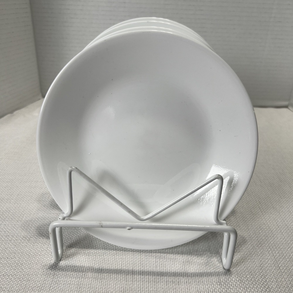 4 Corelle Winter Frost White 6 3/4" Bread‎ & Butter, Salad/Plates Great Cond